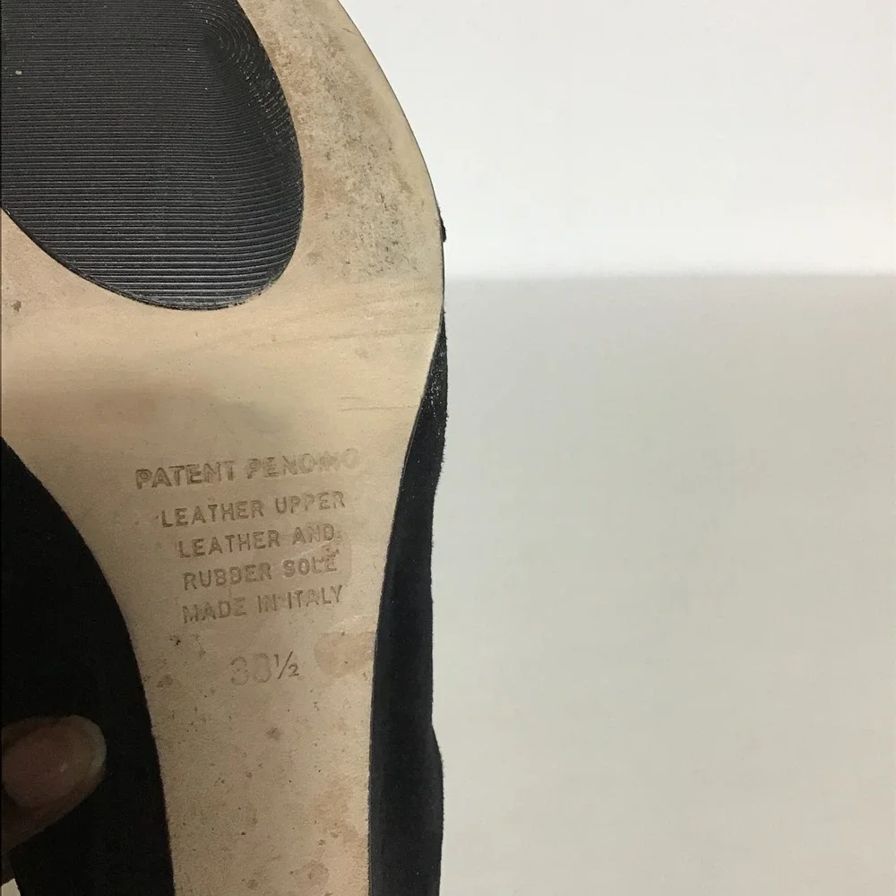 Anyi Lu Women Suede Ballet Flats with slight Wedge Sz. 38.5/ 8.5US EUC